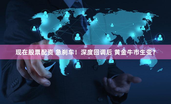 现在股票配资 急刹车!深度回调后 黄金牛市生变?
