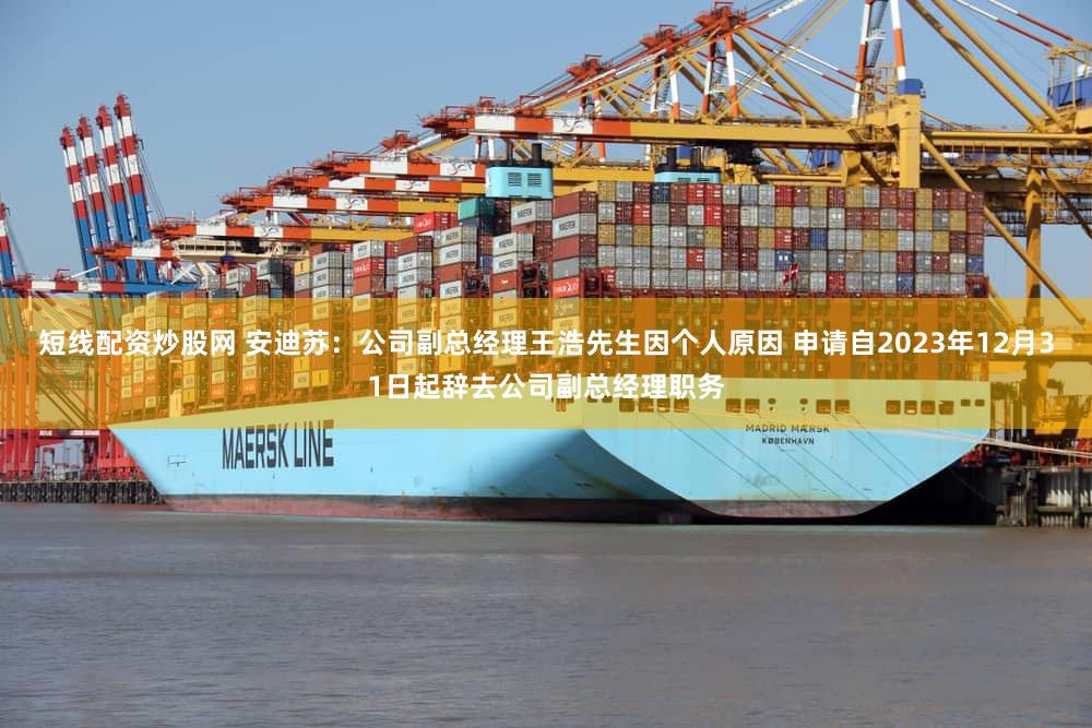 短线配资炒股网 安迪苏：公司副总经理王浩先生因个人原因 申请自2023年12月31日起辞去公司副总经理职务
